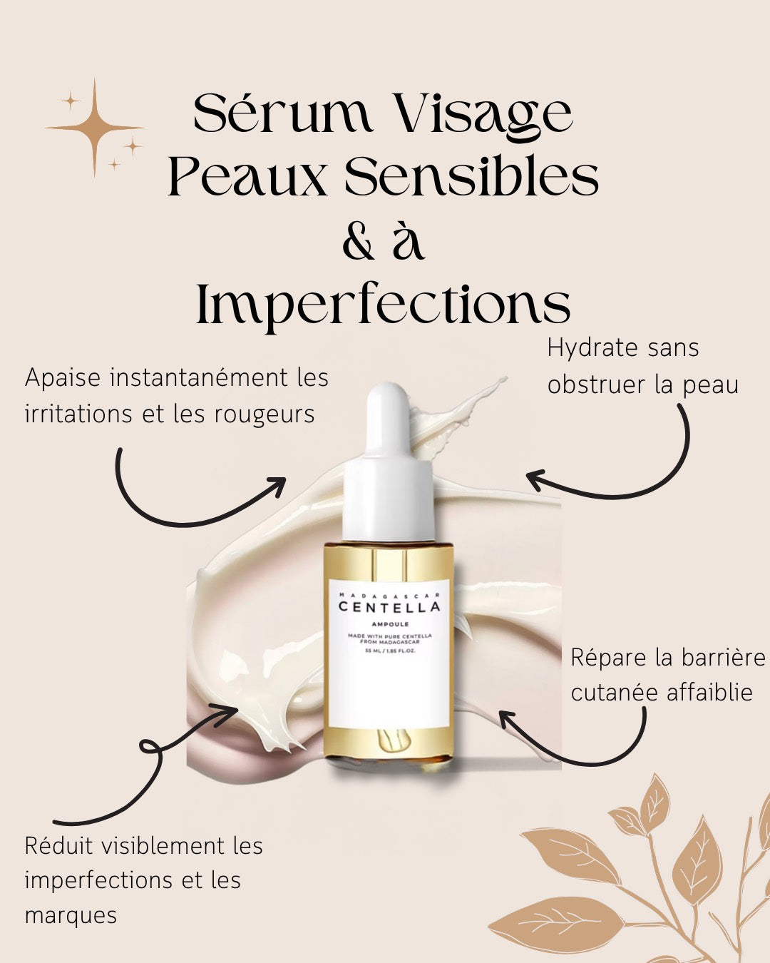 Sérum Visage Peaux Sensibles & à Imperfections