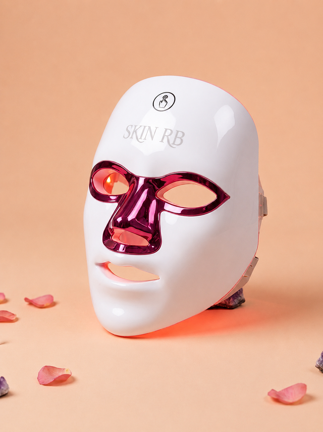Masque LED Visage 7 Couleurs – Luminothérapie Anti-Âge, Rides & Éclat | SKIN RB