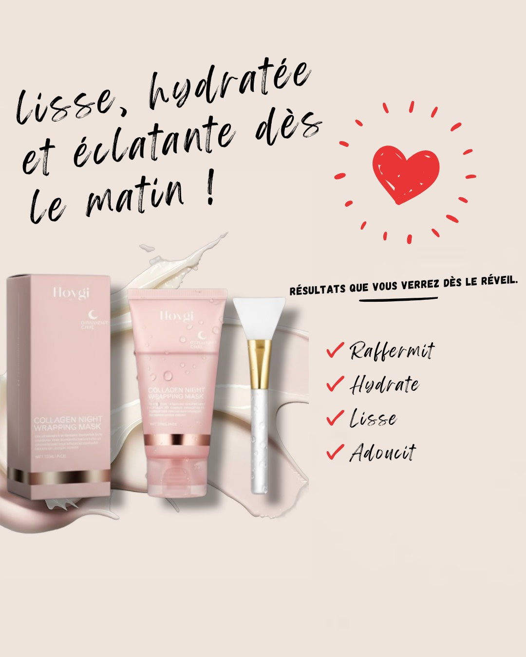 Masque Nuit au Collagène