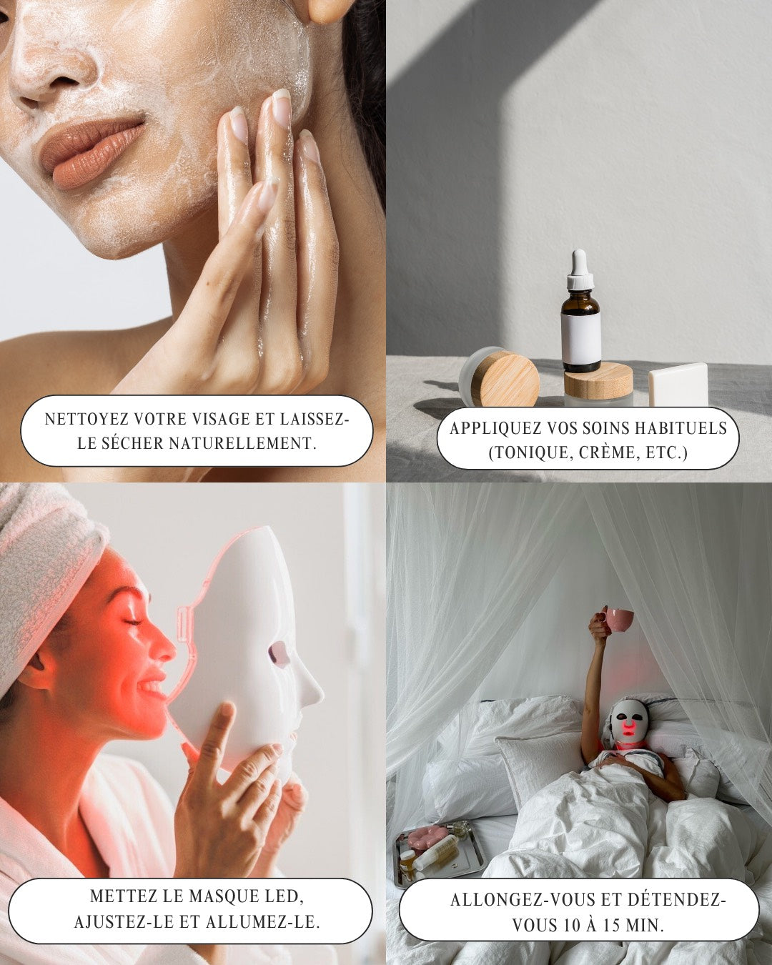 Masque LED visage Sublimant